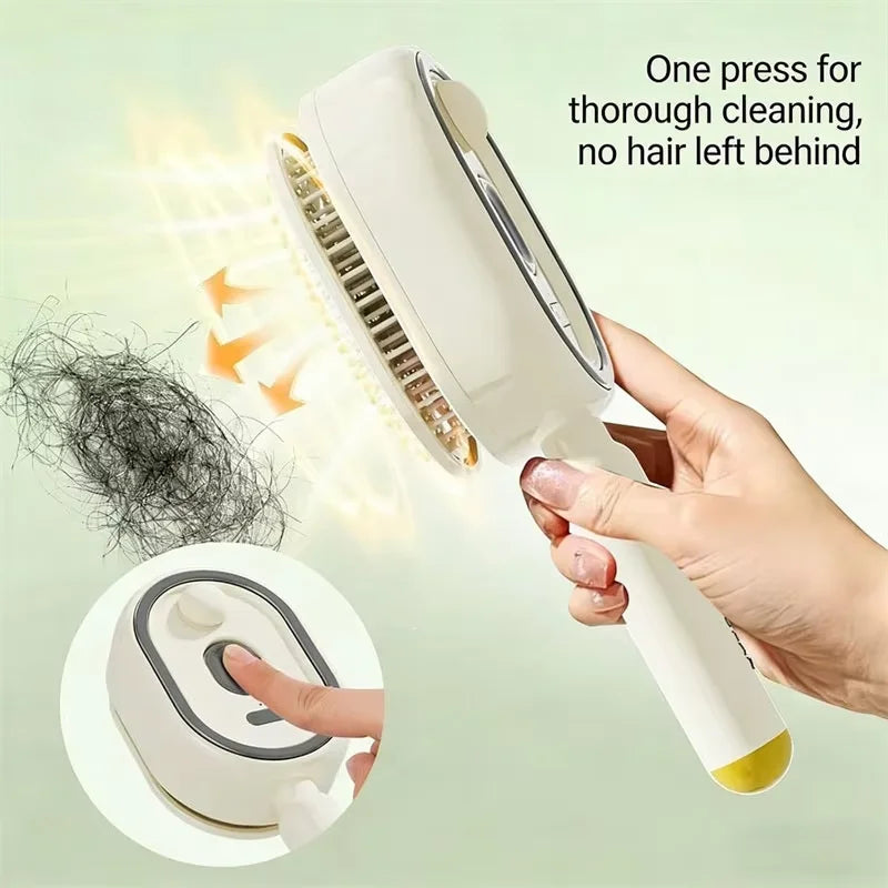 Electric Hairbrush, Straightener, Styler – Wet Use with Water Spray, Rechargeable for Both Long & Short Hairs, Smooth Finish