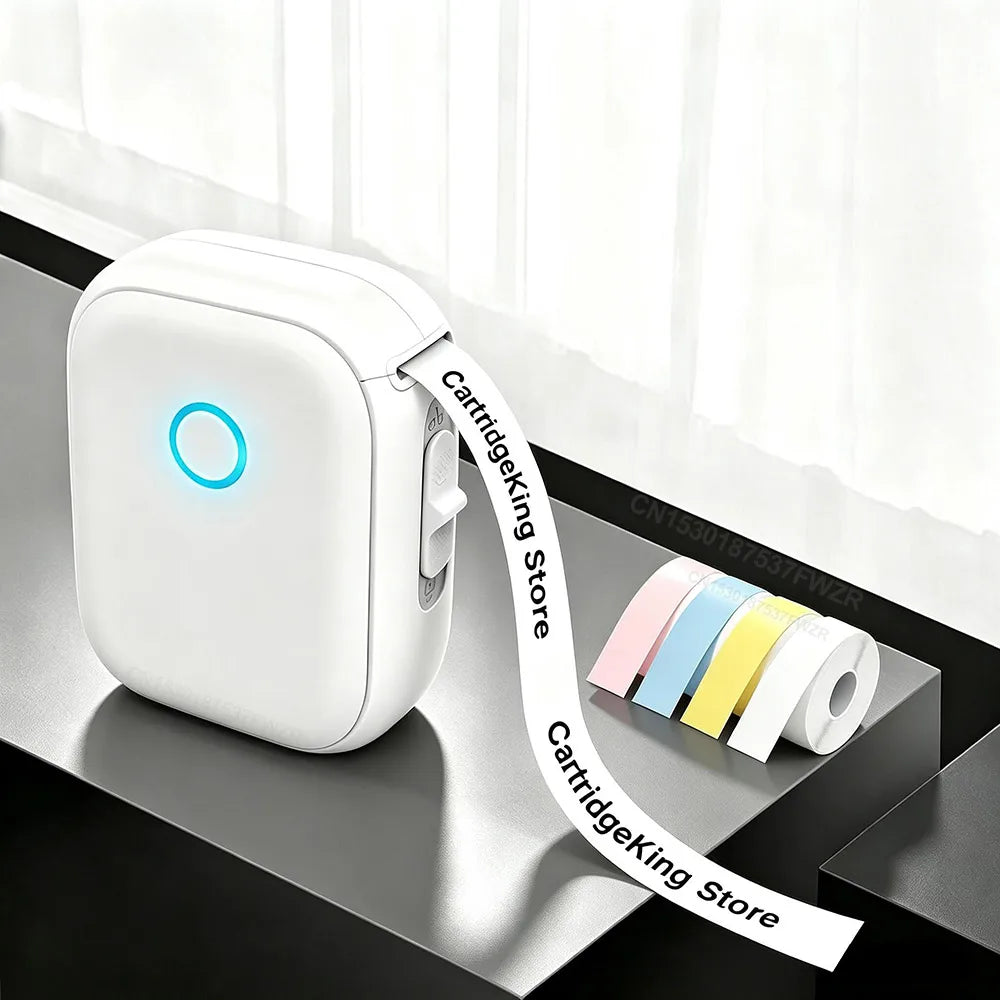 Marklife P12 Thermal Label Printer Auto Cut Portable Mini Printer P12 Adhesive Sticker Labeling Machine or 5PK Continuous Tape ﻿