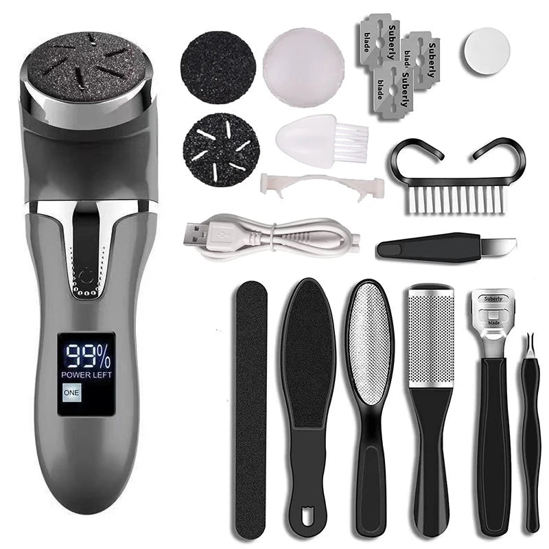 Electric Pedicure Tools Foot Care File Leg Heels Remove Hard Cracked Dead Skin Callus Remover Feet Foot Files Clean Care Machine