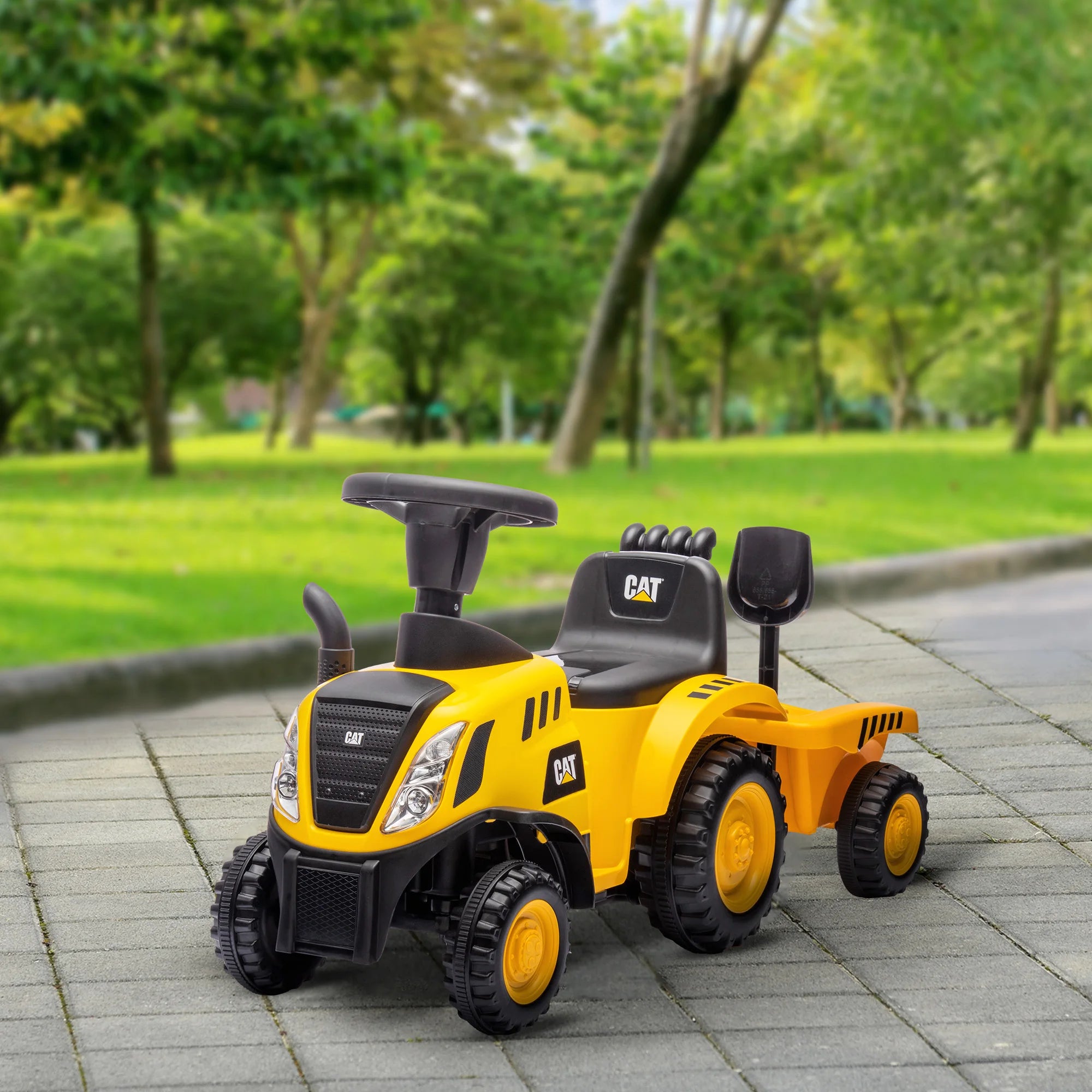 Toy Truck for kids 12-36 months, with shovel and trailer, PP and metal, kids toy car, ride-on toy car, kids car, toy car