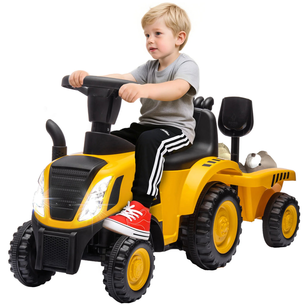 Toy Truck for kids 12-36 months, with shovel and trailer, PP and metal, kids toy car, ride-on toy car, kids car, toy car