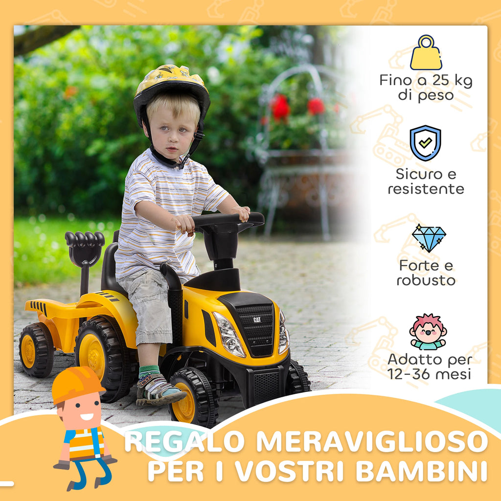 Toy Truck for kids 12-36 months, with shovel and trailer, PP and metal, kids toy car, ride-on toy car, kids car, toy car