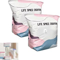 3D Vacuum Storage Bags, Better Life Space Bags Pump Vacuum Storage Bags 3M+3L No Pump, Space Saver For Clothes Storage Bag