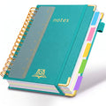Hardcover Spiral Notebooks for Work 6.2"x 8.2", 300 Pages 5 Subject Notebook with Dividers & Tabs, A5 Spiral Journal