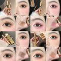1 Set Three Color Gradient Eye Shadow Makeup Stick Waterproof and Sweat Proof Easy To Smudge Pearlescent Fine Shiny Eye Shadow