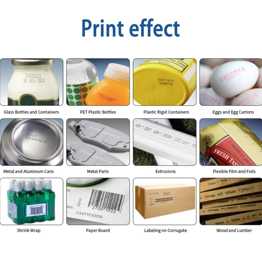 EURANNIT EC15 12.7mm Portable Handheld Inkjet Printer Portable Handheld Printer Image Text Logo QR Barcode Date Coding Machine
