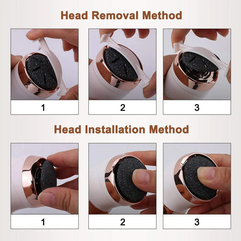 Electric Pedicure Tools Foot Care File Leg Heels Remove Hard Cracked Dead Skin Callus Remover Feet Foot Files Clean Care Machine