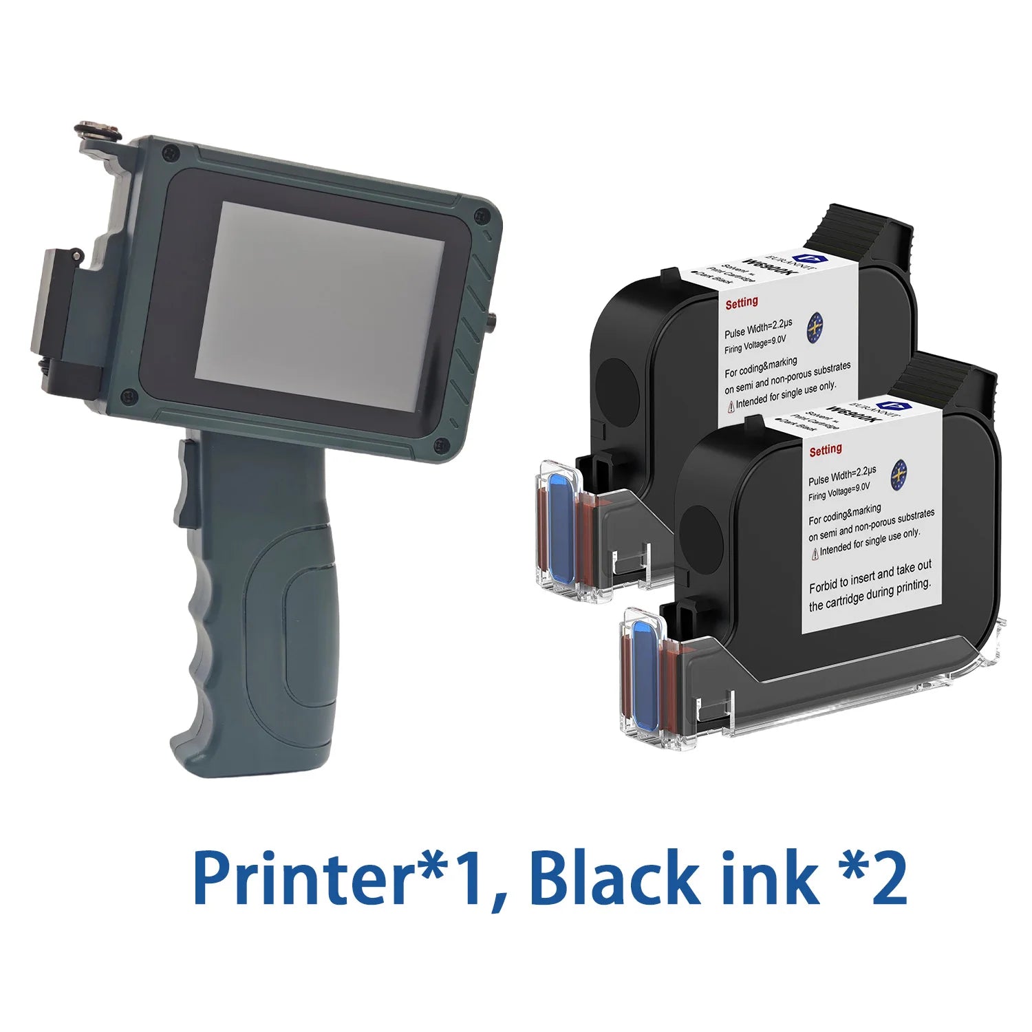 EURANNIT EC15 12.7mm Portable Handheld Inkjet Printer Portable Handheld Printer Image Text Logo QR Barcode Date Coding Machine